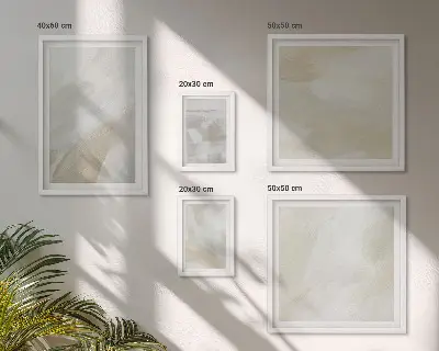 Set de tablouri decorative pentru perete cu model abstract pictat cu pensula