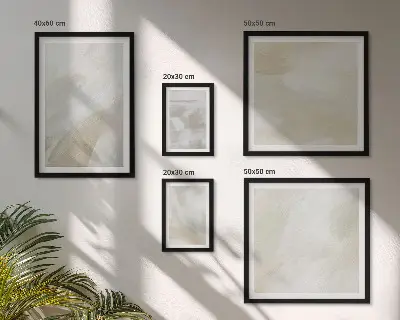 Set de tablouri decorative pentru perete cu model abstract pictat cu pensula