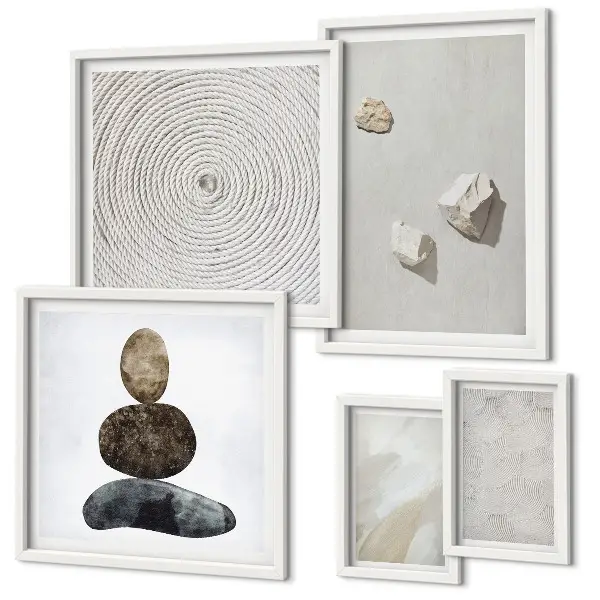 Tablou decorativ cu model modern de gresie inrămat