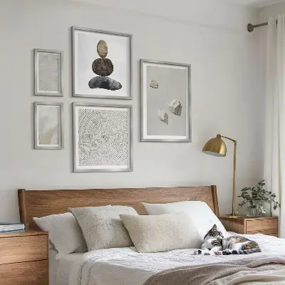 Tablou decorativ cu model modern de gresie inrămat