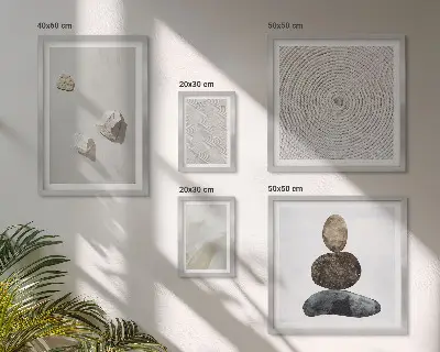 Tablou decorativ cu model modern de gresie inrămat