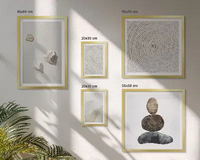 Tablou decorativ cu model modern de gresie inrămat