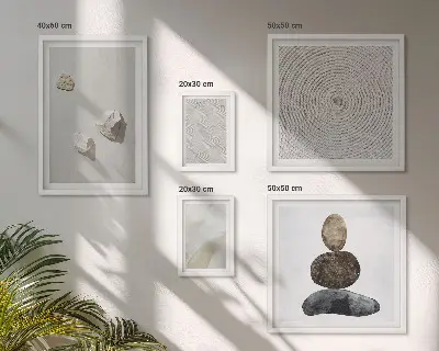 Tablou decorativ cu model modern de gresie inrămat