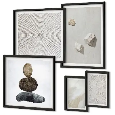 Tablou decorativ cu model modern de gresie inrămat