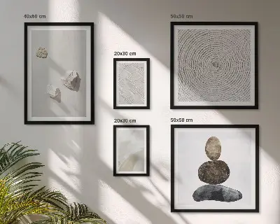 Tablou decorativ cu model modern de gresie inrămat