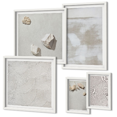 Decorațiune de perete set tablouri Textură boho cu pietre de nisip