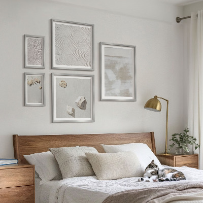 Decorațiune de perete set tablouri Textură boho cu pietre de nisip