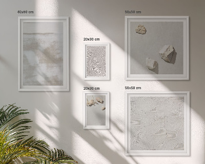 Decorațiune de perete set tablouri Textură boho cu pietre de nisip