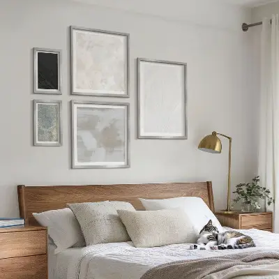 Set tablouri decorative de perete cu model de structură elegantă din piatră