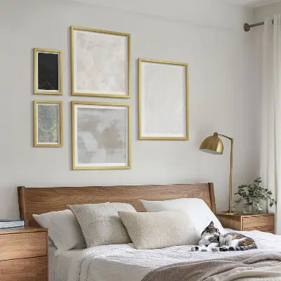 Set tablouri decorative de perete cu model de structură elegantă din piatră