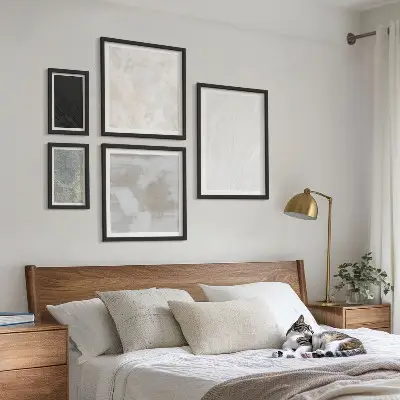 Set tablouri decorative de perete cu model de structură elegantă din piatră