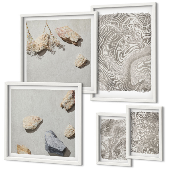 Decorațiune de perete set tablouri Forme abstracte moderne
