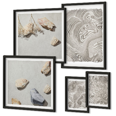 Decorațiune de perete set tablouri Forme abstracte moderne