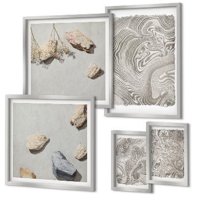 Decorațiune de perete set tablouri Forme abstracte moderne