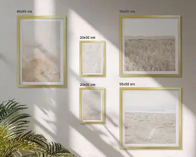 Tablou poliptic înrămat cu model de texturi pastelate la modă