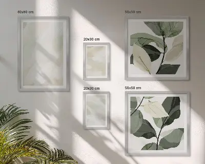 Tablou poliptic înrămat cu model abstract boho în nuanțe strălucitoare
