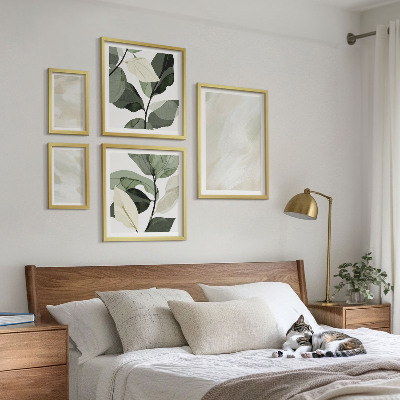 Polyptic înrămat Vopsele strălucitoare abstracte boho
