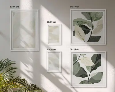 Tablou poliptic înrămat cu model abstract boho în nuanțe strălucitoare