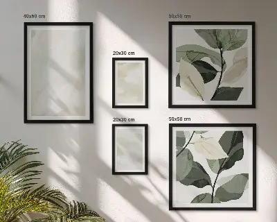 Tablou poliptic înrămat cu model abstract boho în nuanțe strălucitoare