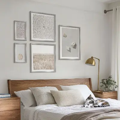 Set tablouri decorative de perete cu texturi nisipoase în stil boho