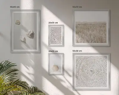 Set tablouri decorative de perete cu texturi nisipoase în stil boho