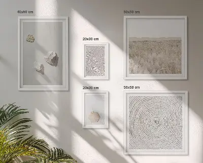 Set tablouri decorative de perete cu texturi nisipoase în stil boho