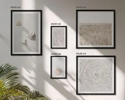 Set tablouri decorative de perete cu texturi nisipoase în stil boho