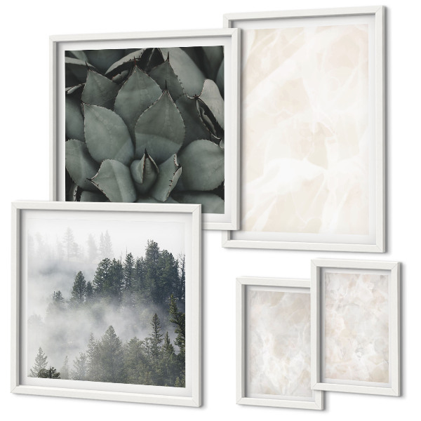 Decorațiune de perete set tablouri Structuri pastelate din piatră
