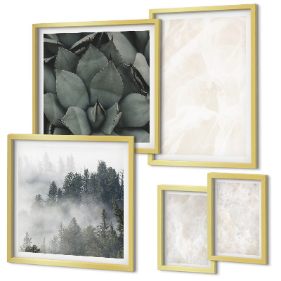 Decorațiune de perete set tablouri Structuri pastelate din piatră