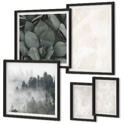Decorațiune de perete set tablouri Structuri pastelate din piatră