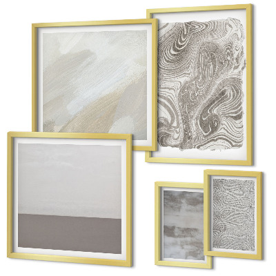 Polyptic înrămat Modele abstracte industriale