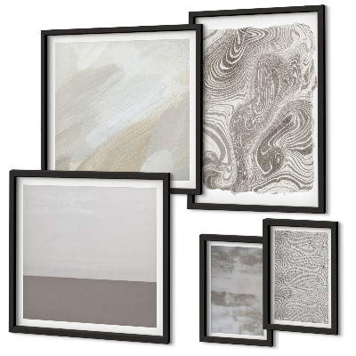 Polyptic înrămat Modele abstracte industriale