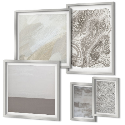 Polyptic înrămat Modele abstracte industriale