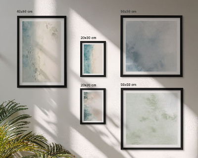 Decorațiune de perete set tablouri Minimalism pe pânză cu acuarele vărsate