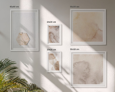 Polyptic înrămat Abstracție de design a naturii