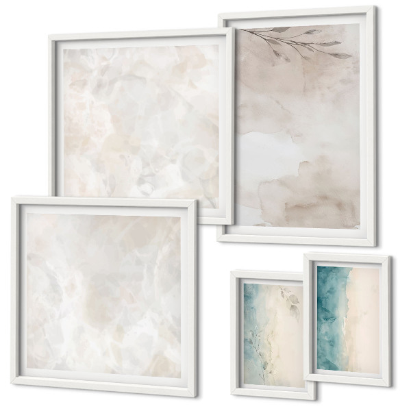 Decorațiune de perete set tablouri Textură subtilă de acuarelă