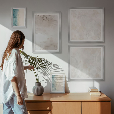 Decorațiune de perete set tablouri Textură subtilă de acuarelă