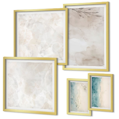 Decorațiune de perete set tablouri Textură subtilă de acuarelă