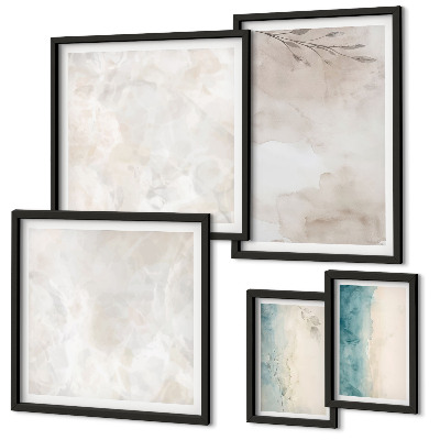 Decorațiune de perete set tablouri Textură subtilă de acuarelă
