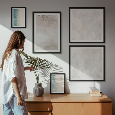 Decorațiune de perete set tablouri Textură subtilă de acuarelă