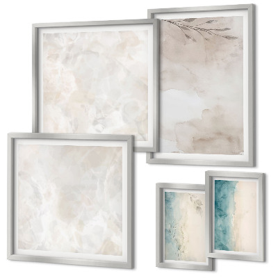 Decorațiune de perete set tablouri Textură subtilă de acuarelă