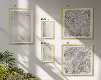 Polyptic înrămat Vopsele delicate de acuarelă