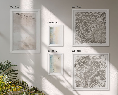 Polyptic înrămat Vopsele delicate de acuarelă