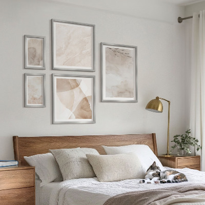 Decorațiune de perete set tablouri Acuarelă vopsele texturi boho