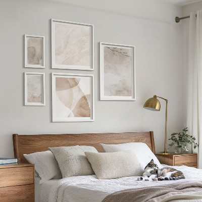 Decorațiune de perete set tablouri Acuarelă vopsele texturi boho