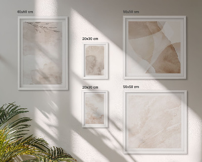 Decorațiune de perete set tablouri Acuarelă vopsele texturi boho