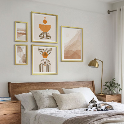 Decorațiune de perete set tablouri Structuri de diferite nuanțe de minimalism