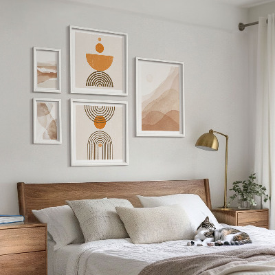 Decorațiune de perete set tablouri Structuri de diferite nuanțe de minimalism