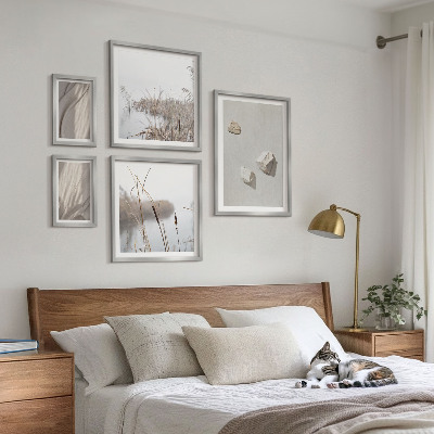 Decorațiune de perete set tablouri Prim-planuri ale structurii în stil boho