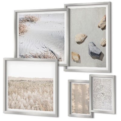 Polyptic înrămat Texturi naturale boho